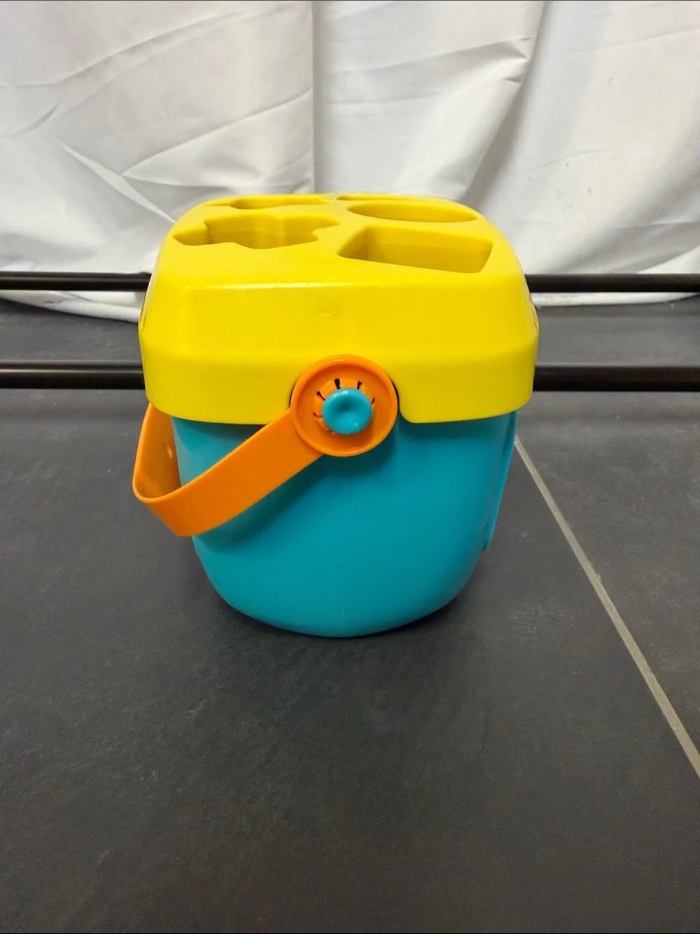 Fisher-Price Baby's First Blocks Shape Sorting Toy with Storage Bucket 10 Pieces